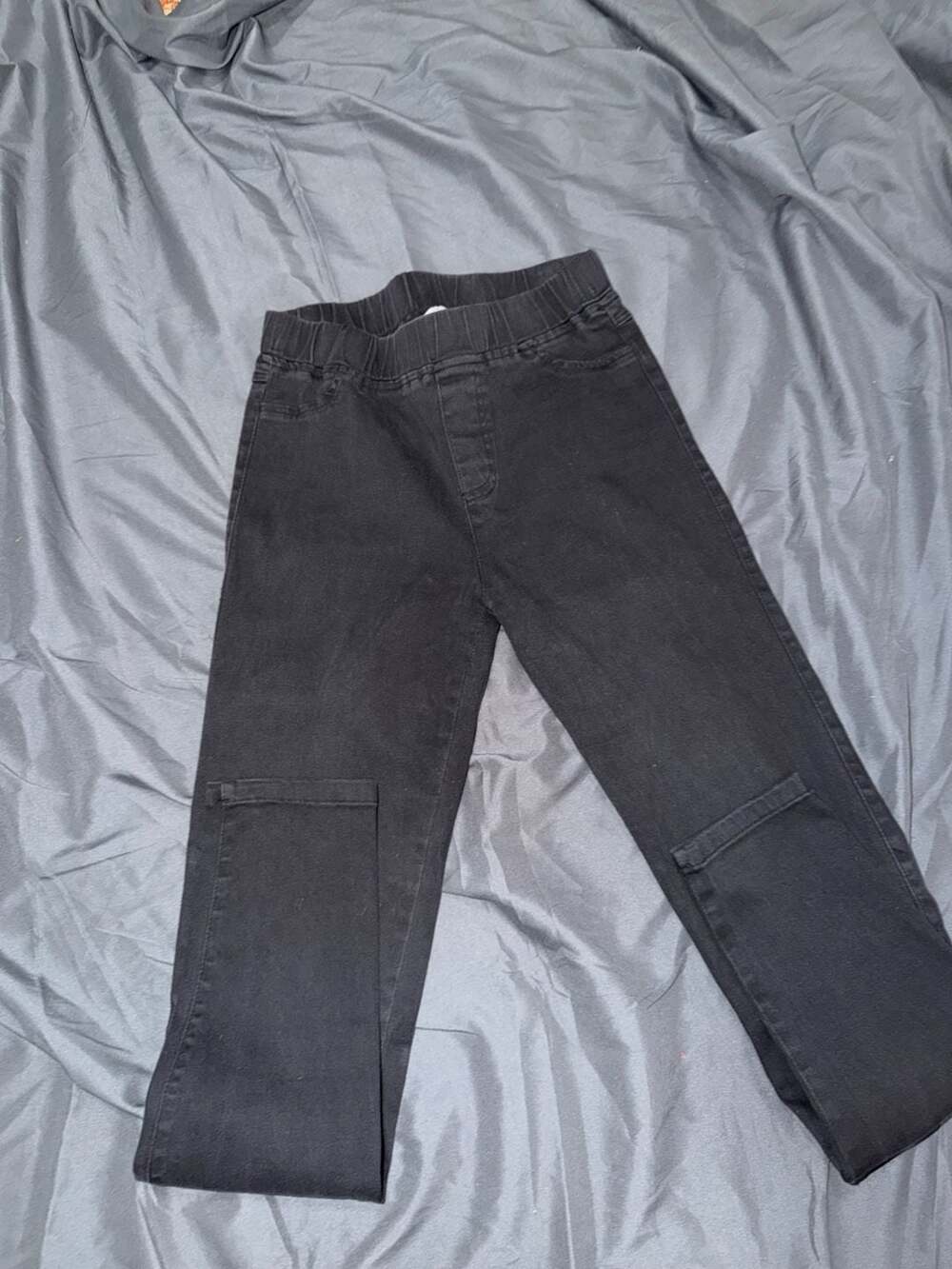 Umgee USA Black Elastic Waist Skinny Denim Jeans